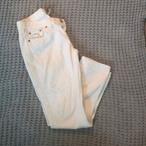 True Religion white boyfriend style jeans size 29